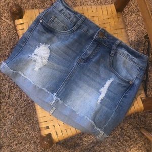 #155 Dollhouse short jean skirt. Size 1